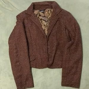 Brown/pink blazer